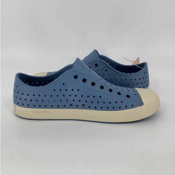 Native Shoes Mens 8 Oasis Blue Jefferson Slip On Sneaker Perforated P2-62 - Picture 5 of 10